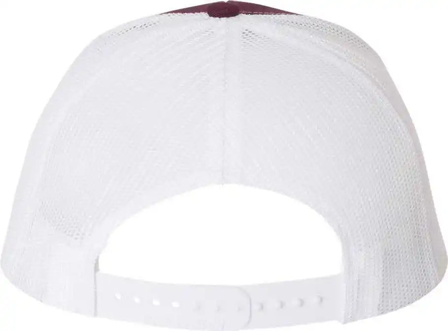 Richardson 112 Snapback Trucker Caps Maroon White / Osfm