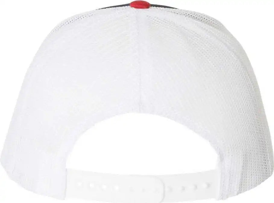 Richardson 112 Snapback Trucker Caps Navy White Red / Osfm