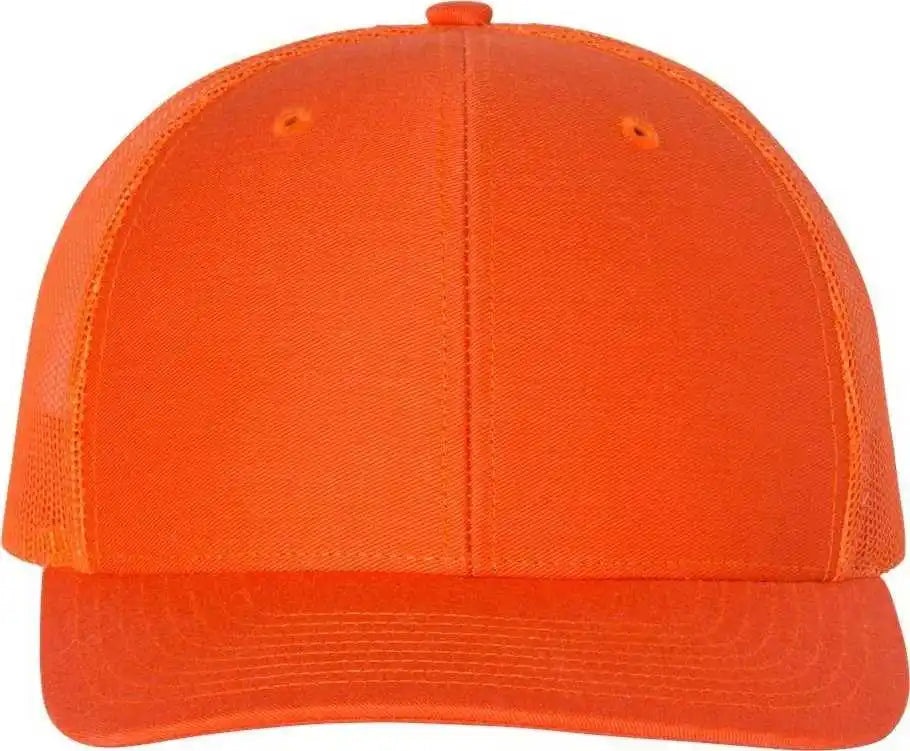 Richardson 112 Snapback Trucker Caps Orange / Osfm