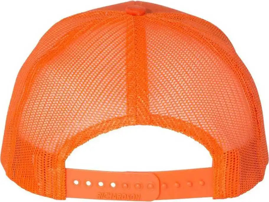 Richardson 112 Snapback Trucker Caps Orange / Osfm