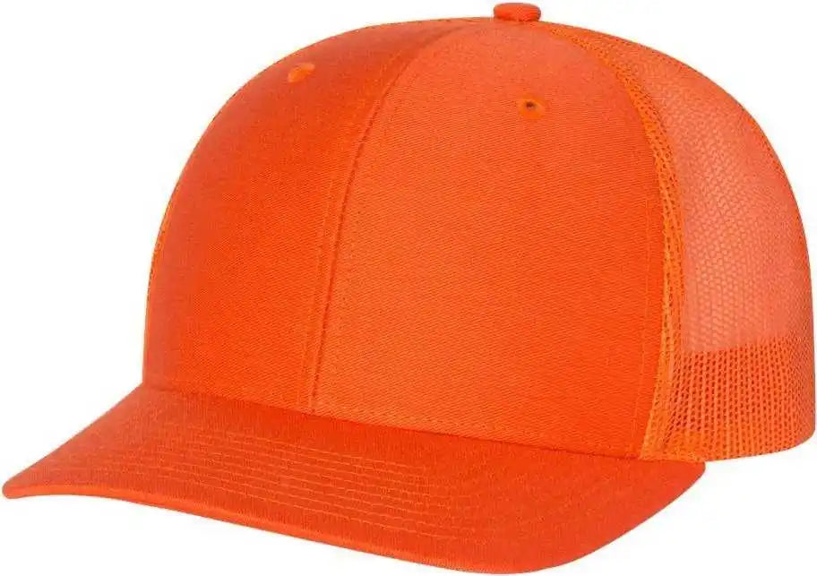 Richardson 112 Snapback Trucker Caps Orange / Osfm