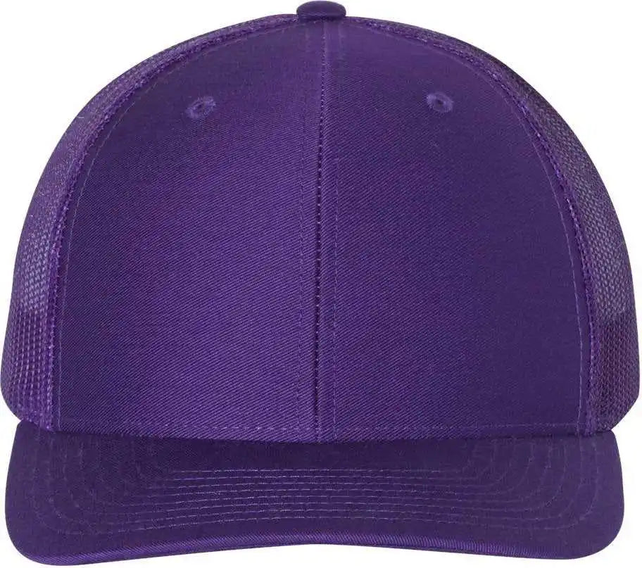 Richardson 112 Snapback Trucker Caps - Purple - Osfm