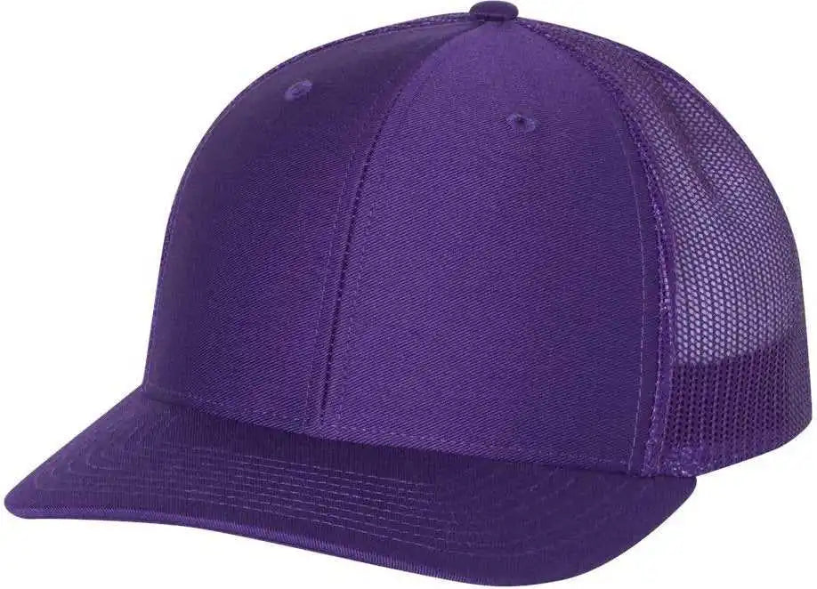 Richardson 112 Snapback Trucker Caps - Purple - Osfm