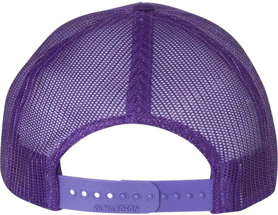 Richardson 112 Snapback Trucker Caps - Purple - Osfm
