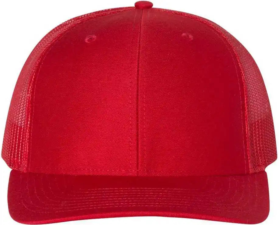 Richardson 112 Snapback Trucker Caps - Red - Sm