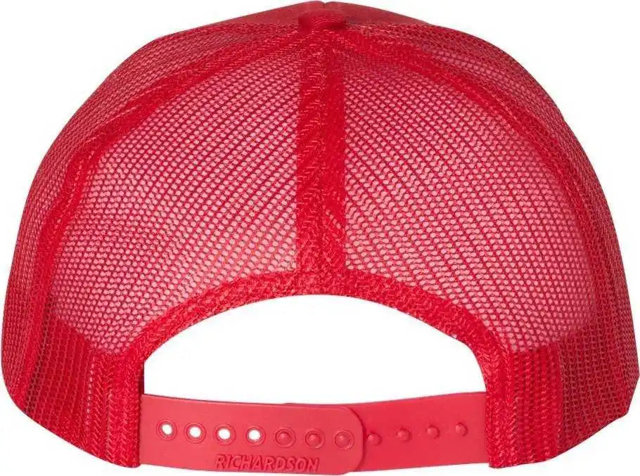 Richardson 112 Snapback Trucker Caps Red
