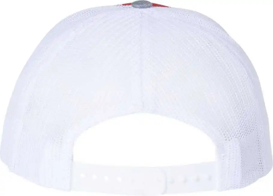 Richardson 112 Snapback Trucker Caps Red White Heather Gray / Osfm
