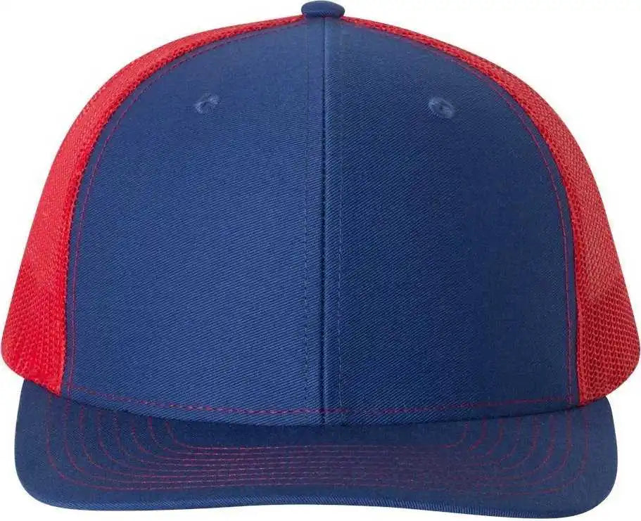Richardson 112 Snapback Trucker Caps - Royal Red - Osfm
