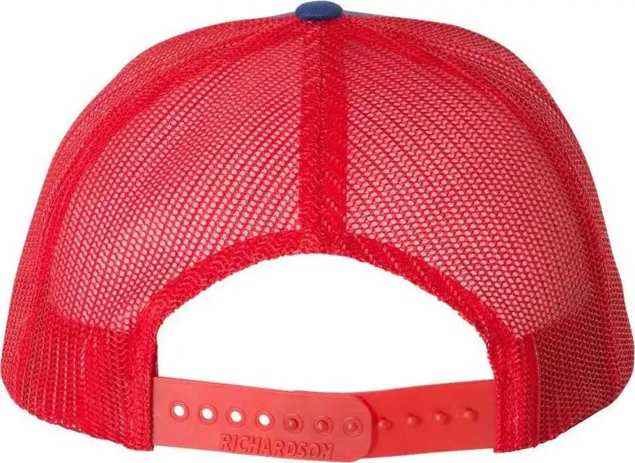 Richardson 112 Snapback Trucker Caps - Royal Red - Osfm