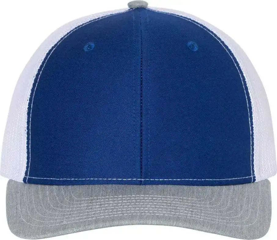 Richardson 112 Snapback Trucker Caps Royal White Heather Gray / Osfm