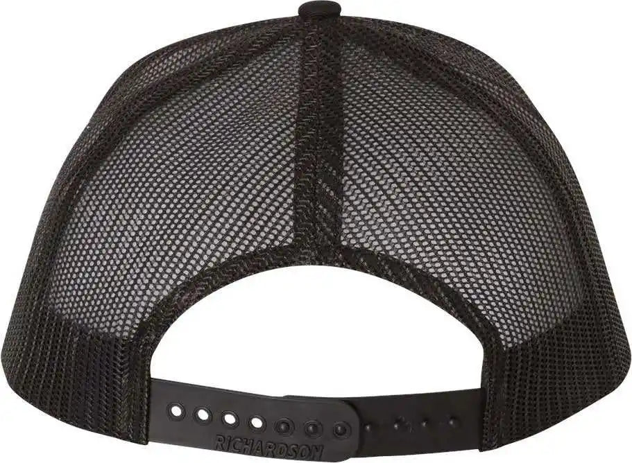 Richardson 112 Snapback Trucker Caps - White Black - Osfm
