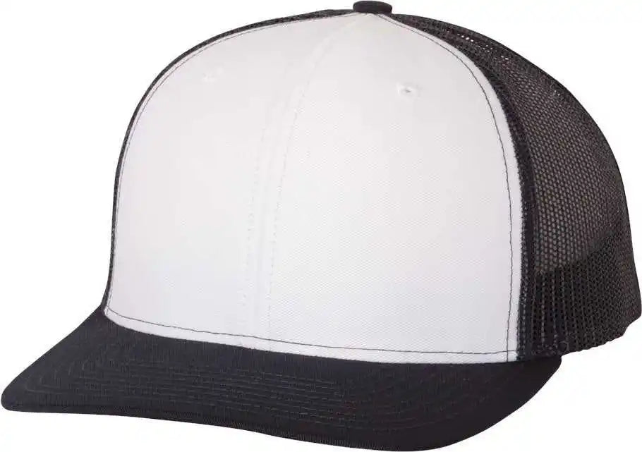 Richardson 112 Snapback Trucker Caps - White Navy - Osfm