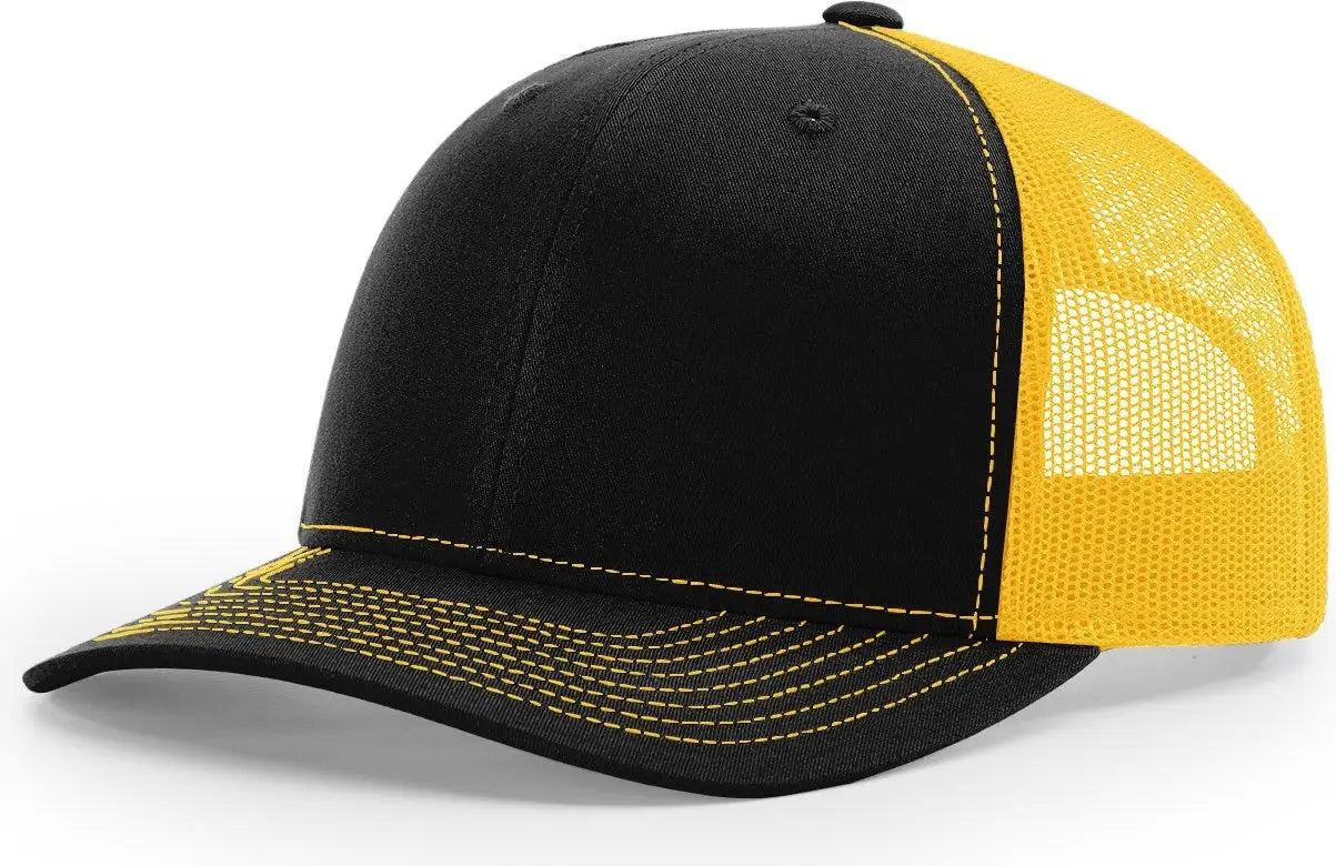 Richardson 112 Trucker Cap - Black Gold