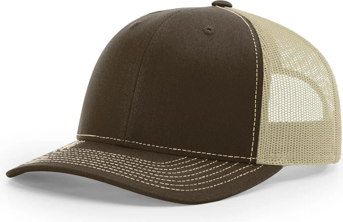 Richardson 112 Trucker Cap - Brown Khaki - Md-lg