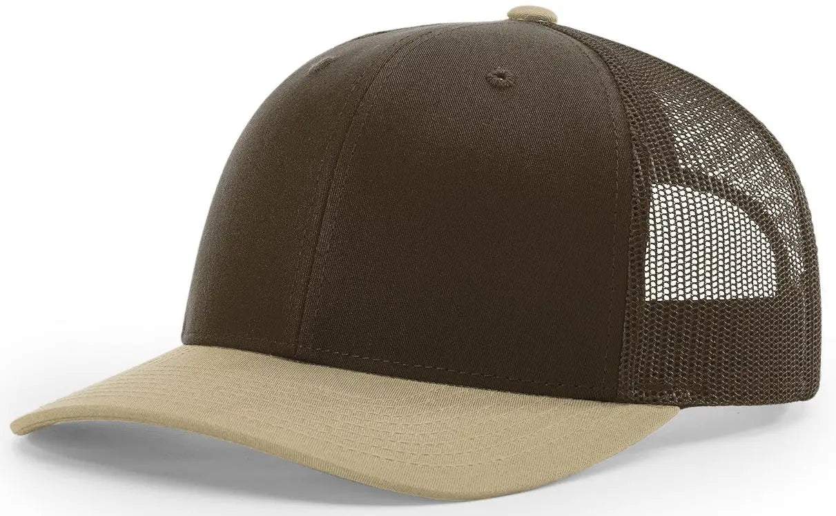 Richardson 112 Trucker Cap - Brown Khaki - Md-lg