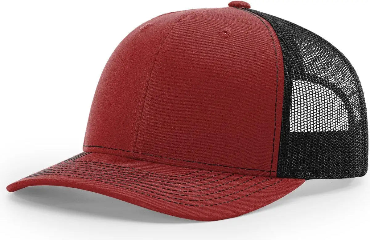 Richardson 112 Trucker Cap - Cardinal Black