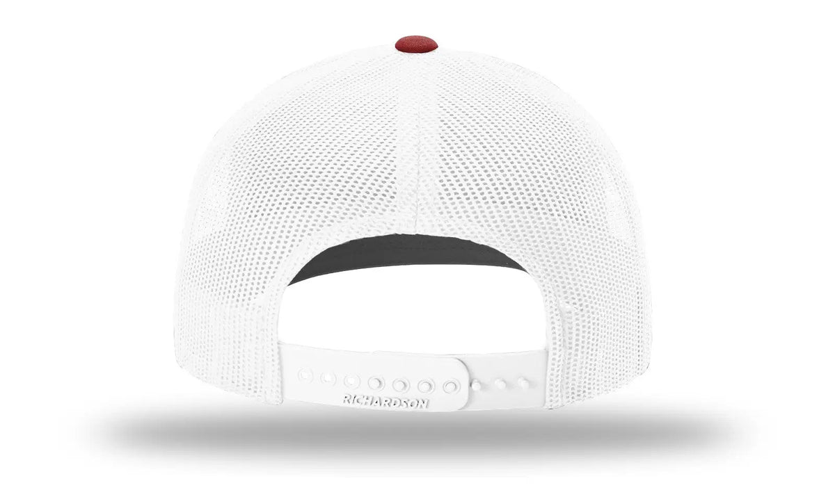 Richardson 112 Trucker Cap - Cardinal White - Md-lg