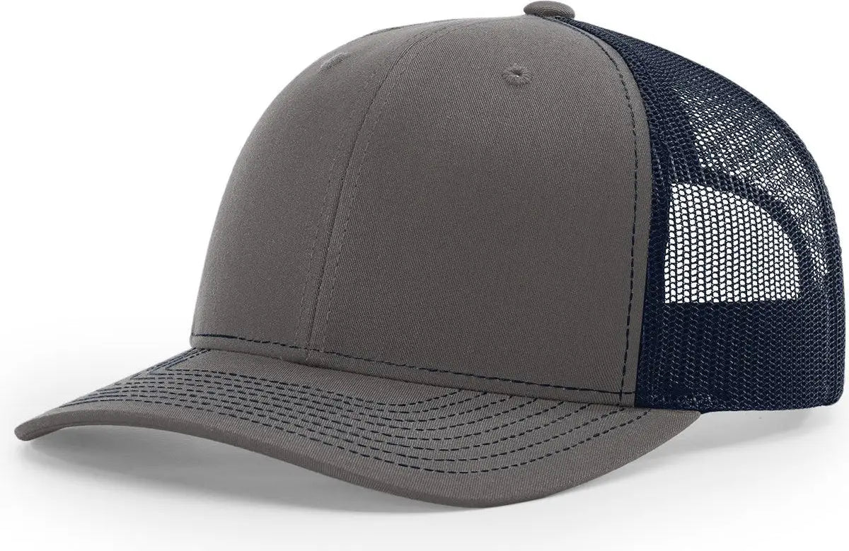Richardson 112 Trucker Cap - Charcoal Navy - Dark Gray / Md-lg