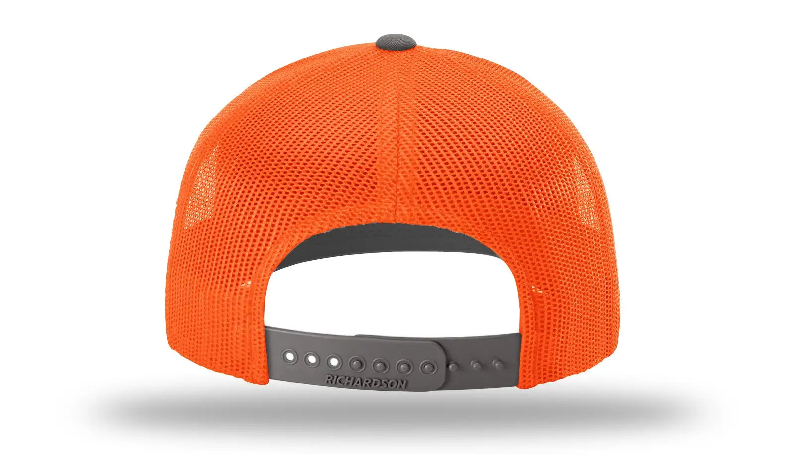 Richardson 112 Trucker Cap - Charcoal Neon Orange - Dark Gray / Md-lg