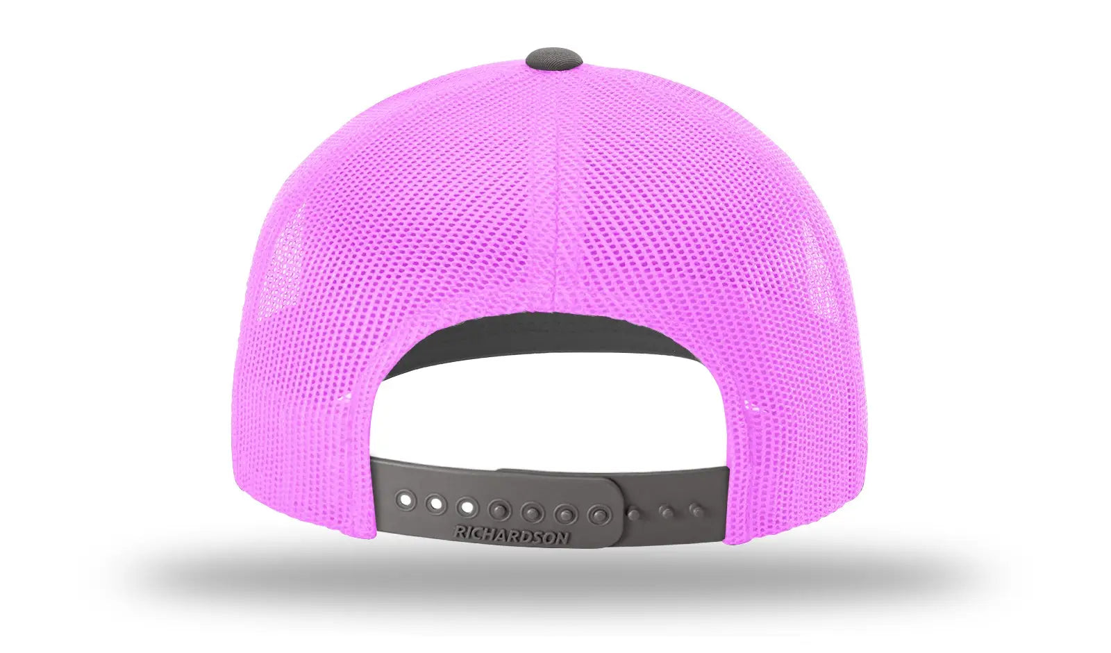 Richardson 112 Trucker Cap - Charcoal Neon Pink