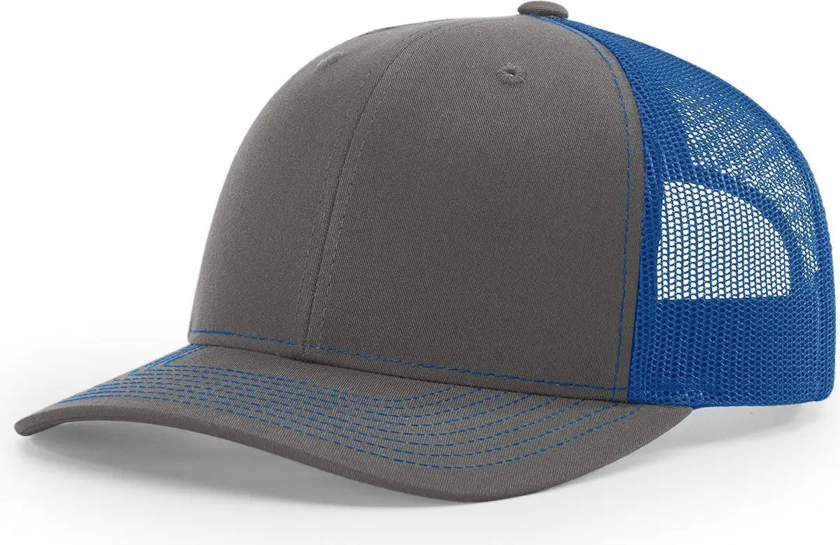 Richardson 112 Trucker Cap - Charcoal Royal - Dark Gray / Md-lg