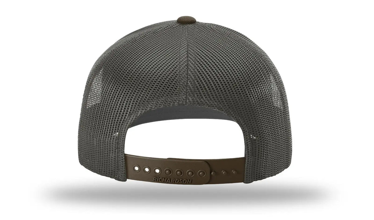 Richardson 112 Trucker Cap - Cream Gray Brown - Md-lg