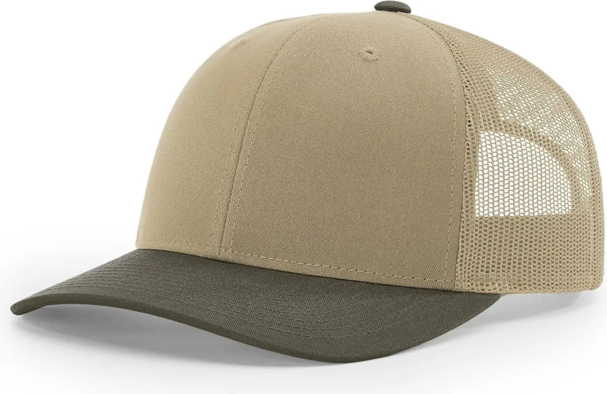 Richardson 112 Trucker Cap - Khaki Chocolate Chip