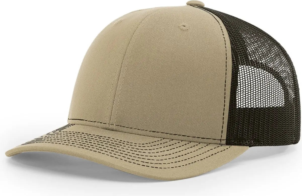 Richardson 112 Trucker Cap - Khaki Coffee