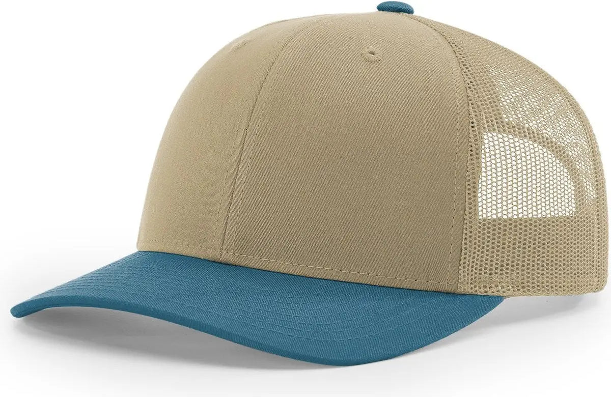 Richardson 112 Trucker Cap - Khaki Legion Blue - Md-lg