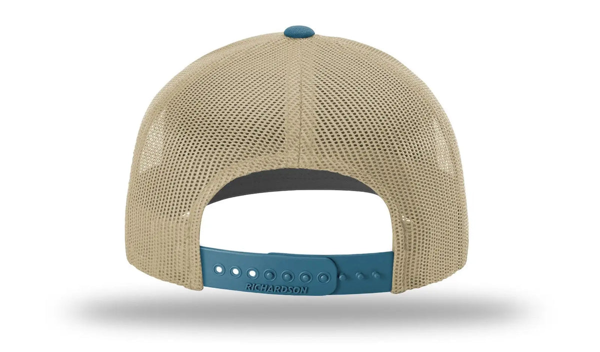 Richardson 112 Trucker Cap - Khaki Legion Blue - Md-lg