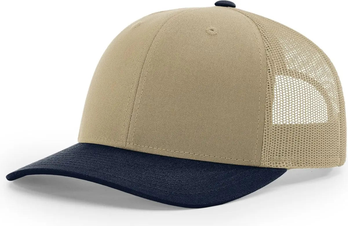 Richardson 112 Trucker Cap - Khaki Navy - Md-lg