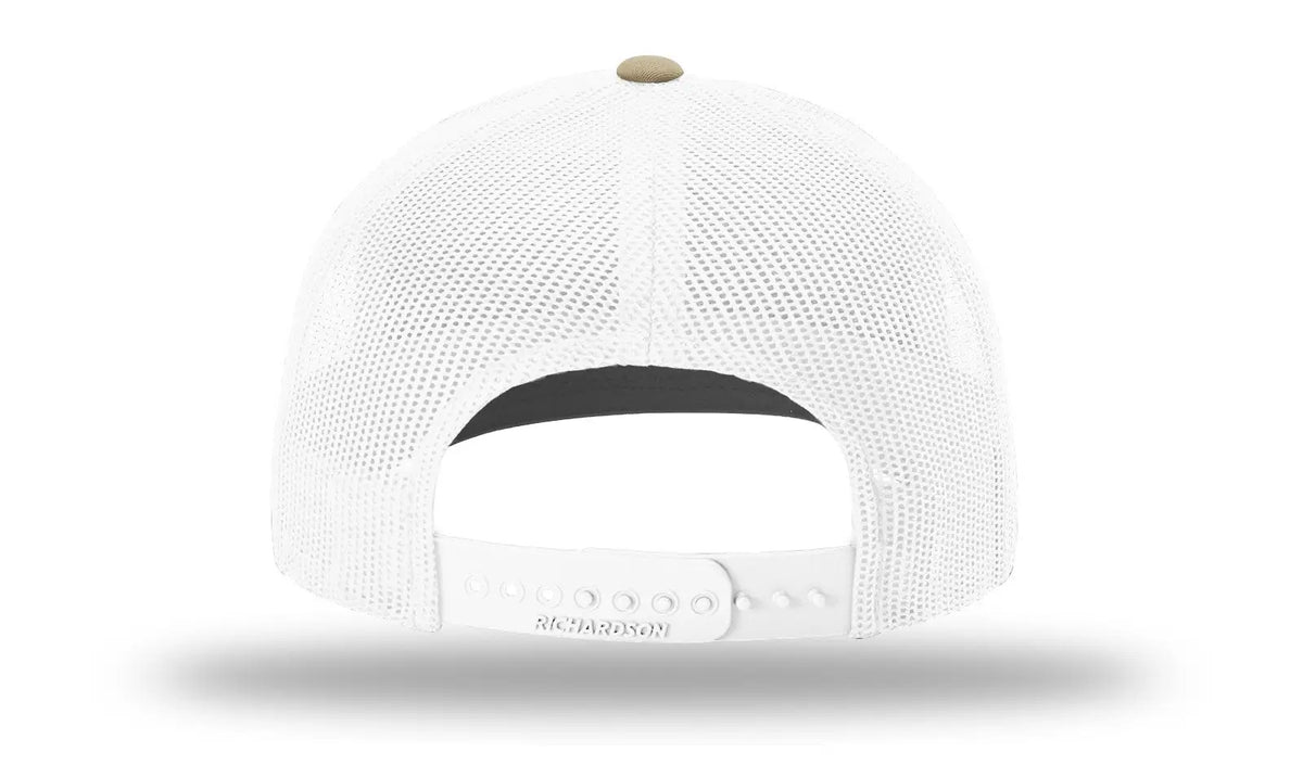 Richardson 112 Trucker Cap - Khaki White