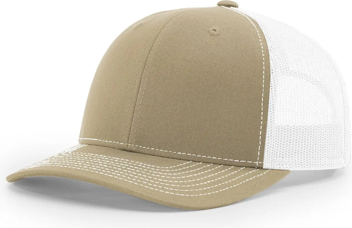 Richardson 112 Trucker Cap - Khaki White
