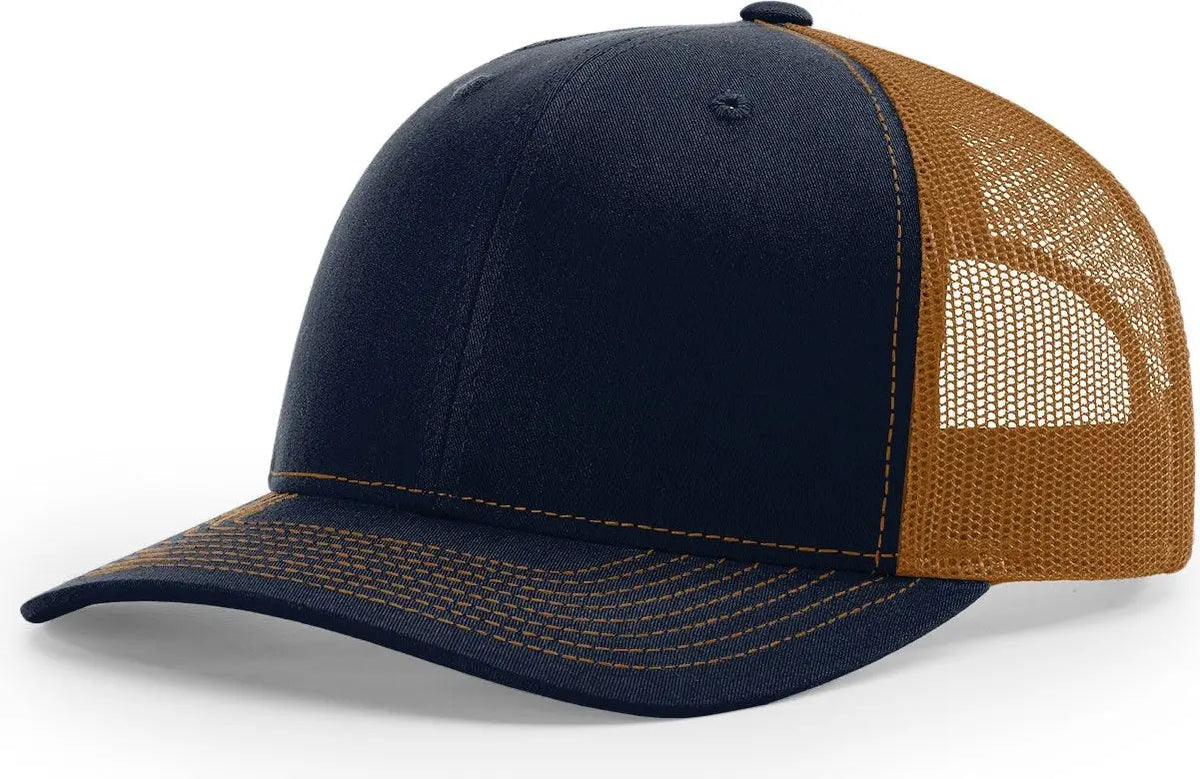 Richardson 112 Trucker Cap - Navy Caramel