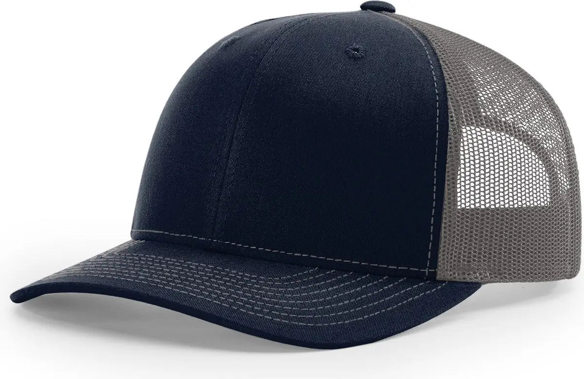 Richardson 112 Trucker Cap - Navy Charcoal - Dark Gray / Md-lg