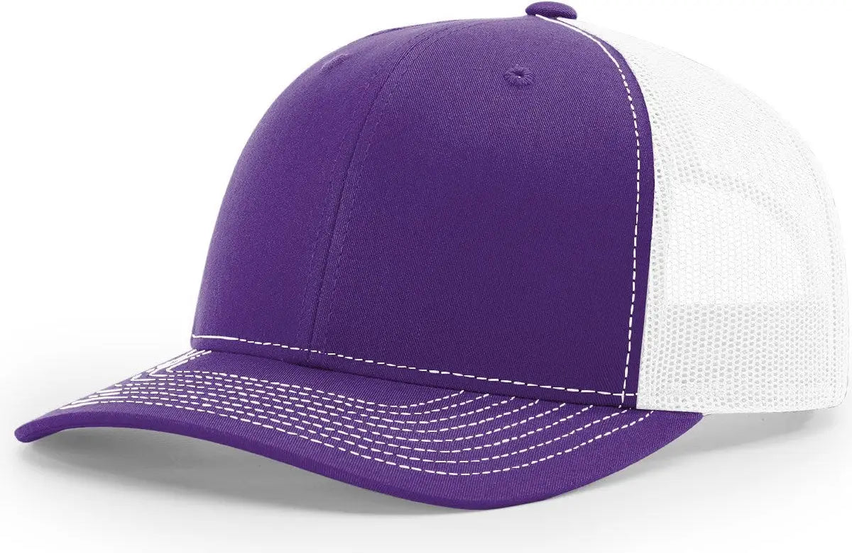 Richardson 112 Trucker Cap - Purple White - Md-lg