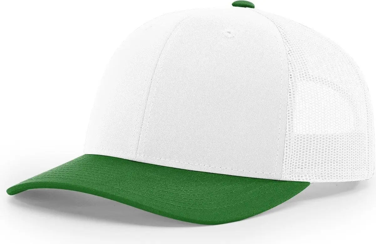 Richardson 112 Trucker Cap - White Kelly