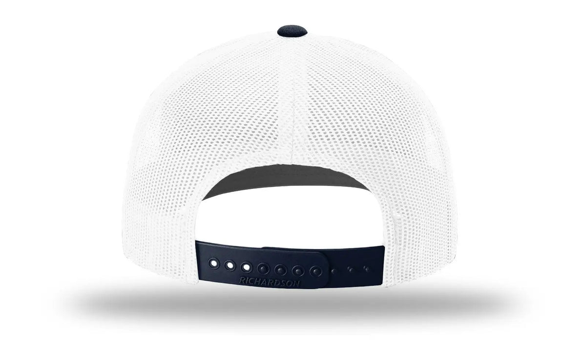 Richardson 112 Trucker Cap - White Navy - Md-lg