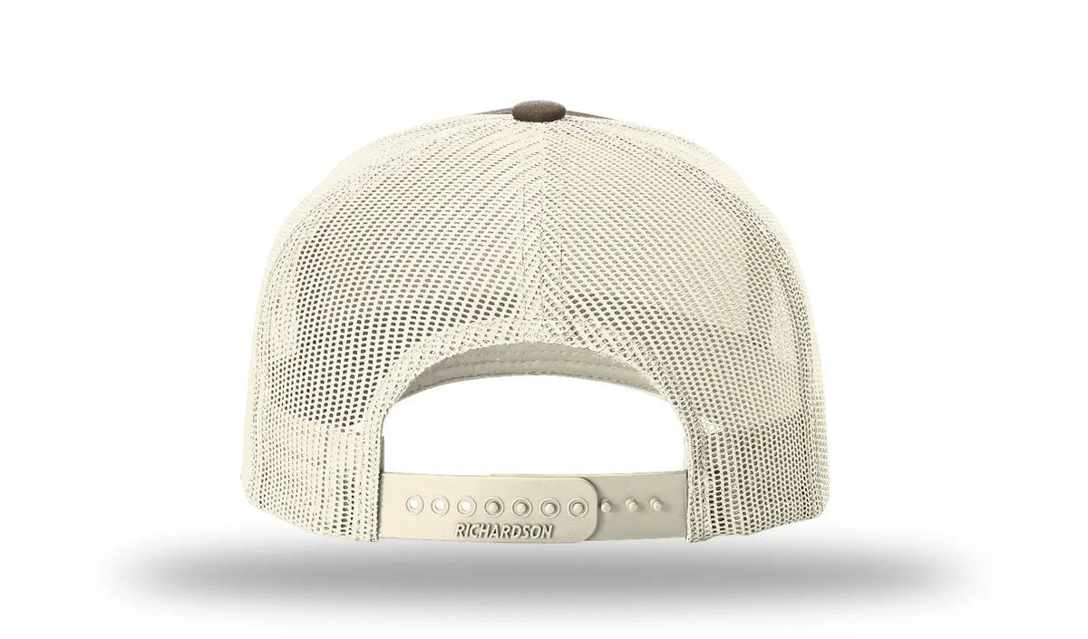 Richardson 112fp Five Panel Trucker Cap - Chocolate Chip Birch