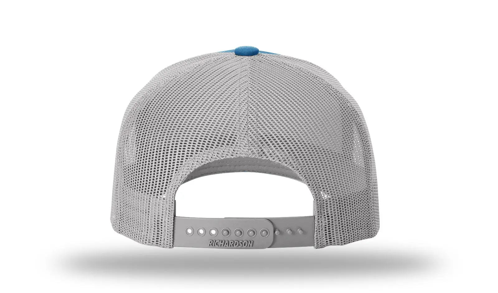 Richardson 112fp Five Panel Trucker Cap - Cobalt Blue Gray - Osfm