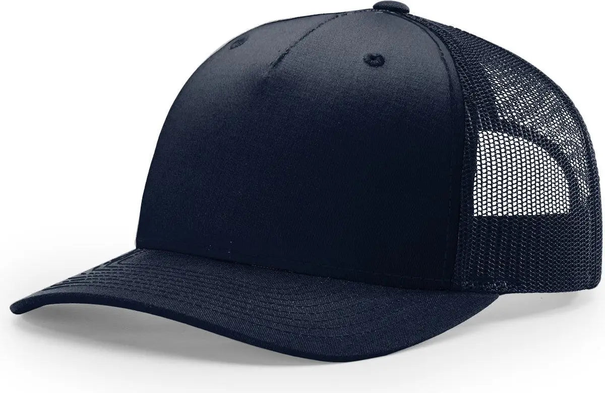 Richardson 112fp Five Panel Trucker Cap - Navy - Osfm