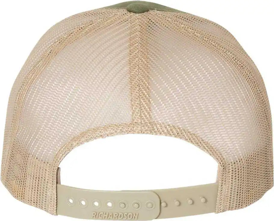 Richardson 112fp Trucker Caps Army Olive Green Tan / Osfm