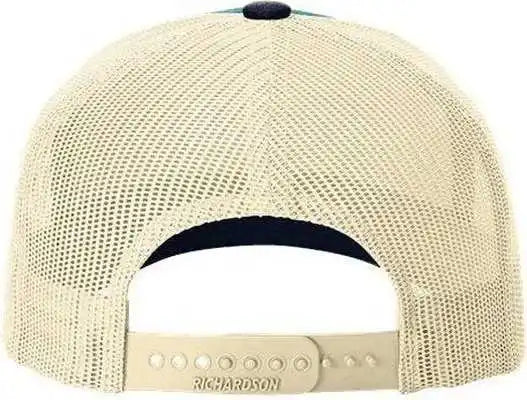 Richardson 112fp Trucker Caps - Blue Teal Birch Navy - Osfm