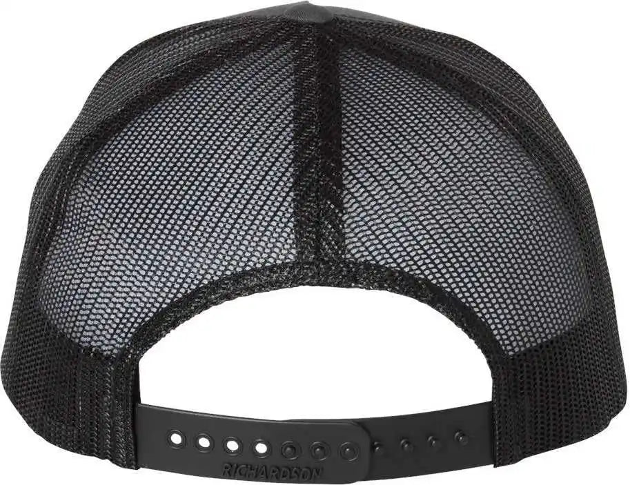 Richardson 112fp Trucker Caps Charcoal Black Dark Gray / Osfm