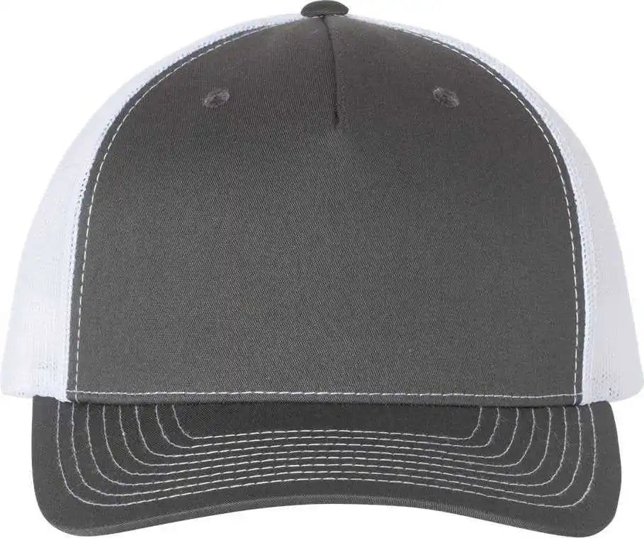 Richardson 112fp Trucker Caps Charcoal White Dark Gray / Osfm