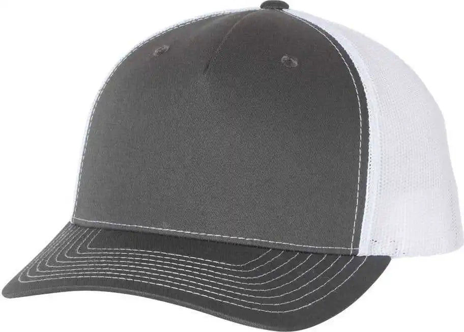 Richardson 112fp Trucker Caps Charcoal White Dark Gray / Osfm