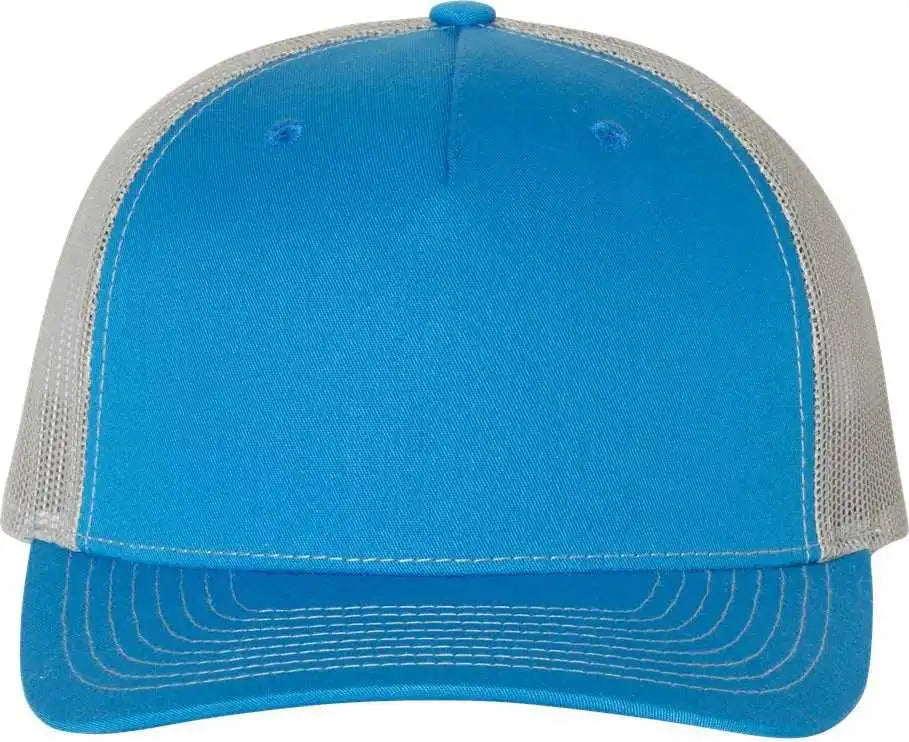 Richardson 112fp Trucker Caps Cobalt Blue Gray / Osfm