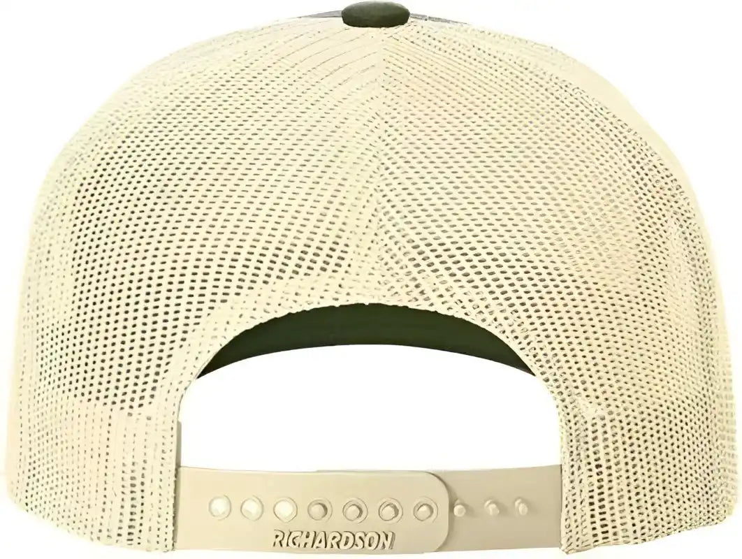 Richardson 112fp Trucker Caps Heather Gray Birch Army Olive / Osfm