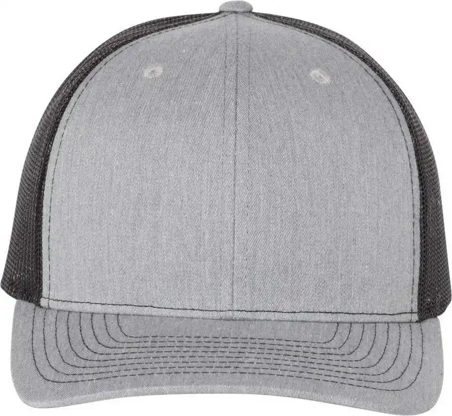 Richardson 112fp Trucker Caps Heather Gray Black / Osfm