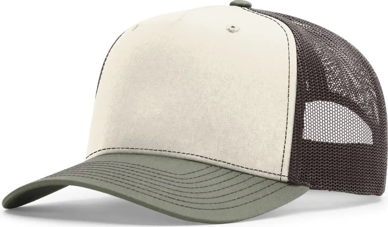 Richardson 112fpc Five Panel Champ Trucker Cap - Birch Brown Loden - Osfm